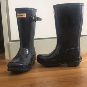 Hunter Kids Original Glitter Rain Boots